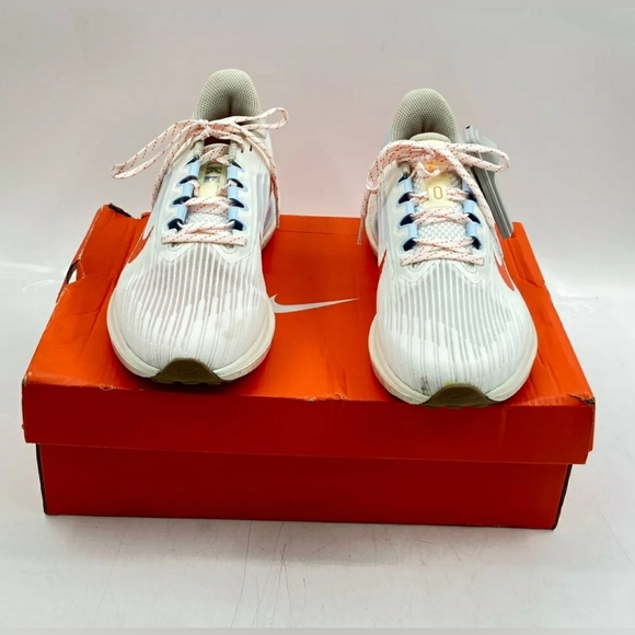 NIKE AIR WINFLO 9 SAIL/SAFETY ORANGE-LIGHT STONE Sneaker Running Women 8.5 Men 7 - Picture 3 of 11